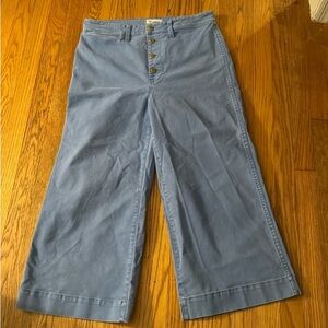 Madewell thick canvas cropped pants